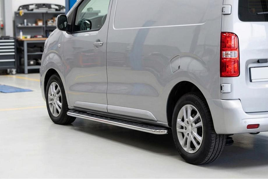 Peugeot Expert 2007-2016 Trittbretter Maydos V1 (2 Stk., Aluminium & Edelstahl) Image