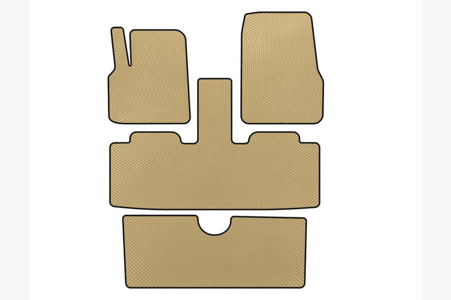Renault Espace 2002-2014 EVA Fußmatten (3 Reihen, 7-Sitzer, Beige) Image