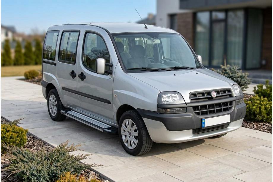 Fiat Doblo I 2001-2005 Trittbretter Rainbow (2 Stk., Aluminium) Image