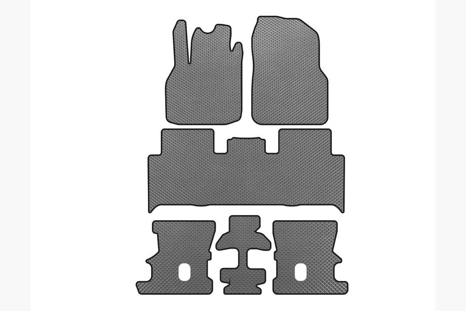 Renault Scenic/Grand 2003-2009 EVA Fußmatten (3 Reihen, Grau) Image