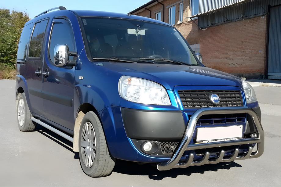 Fiat Doblo I 2001-2005 Frontbügel WT003 (Edelstahl) 60 mm, ohne Schriftzug Image