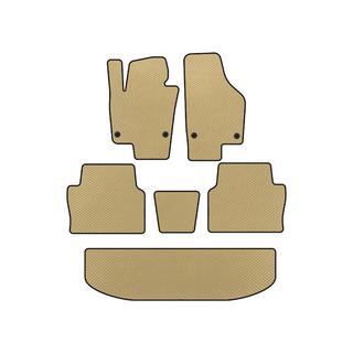 EVA Fußmatten (3 Reihen, Beige) Seat Alhambra 2010-