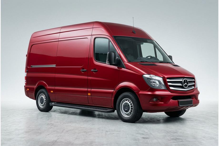 Mercedes Sprinter W906 2006–2018 Trittbretter Allmond Black (2 Stk., Aluminium) Image