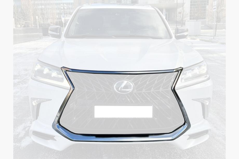 Lexus LX570/450d 2008-2022 Chrom Rahmen Kühlergrill (für TRD 2016+) Image