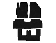 Toyota Verso 2009–2018 Textil Fußmatten Classic (3 Reihen, 7-Sitzer, Schwarz) Foto 1