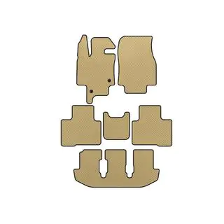 EVA Fußmatten (3 Reihen, 7-Sitzer, Beige)