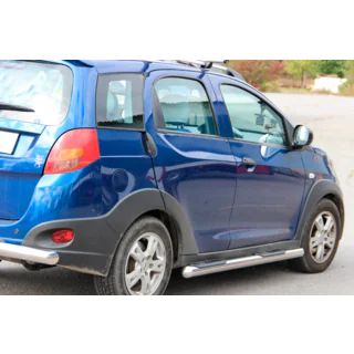 Seitliche Rohre (2 Stk., Edelstahl) Chery Beat 2009-2015 Foto 2