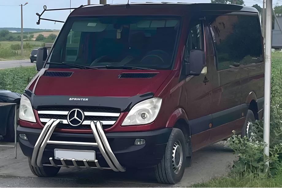Mercedes Sprinter W906 2006–2018 Frontbügel F1-01M (2006-2013, Edelstahl) Image