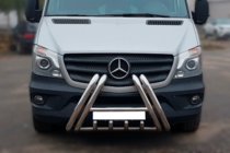 Mercedes Sprinter W906 2006–2018 Frontbügel F1-01 (2013-2018, Edelstahl) Foto 1