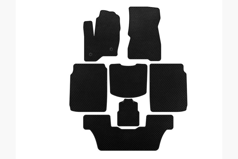 Ford Flex 2009-2019 EVA Fußmatten (3 Reihen, 2013-2019, Schwarz) Image