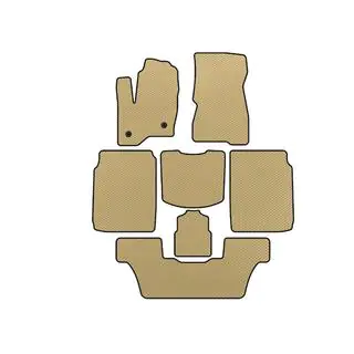 EVA Fußmatten (3 Reihen, 2013-2019, Beige)