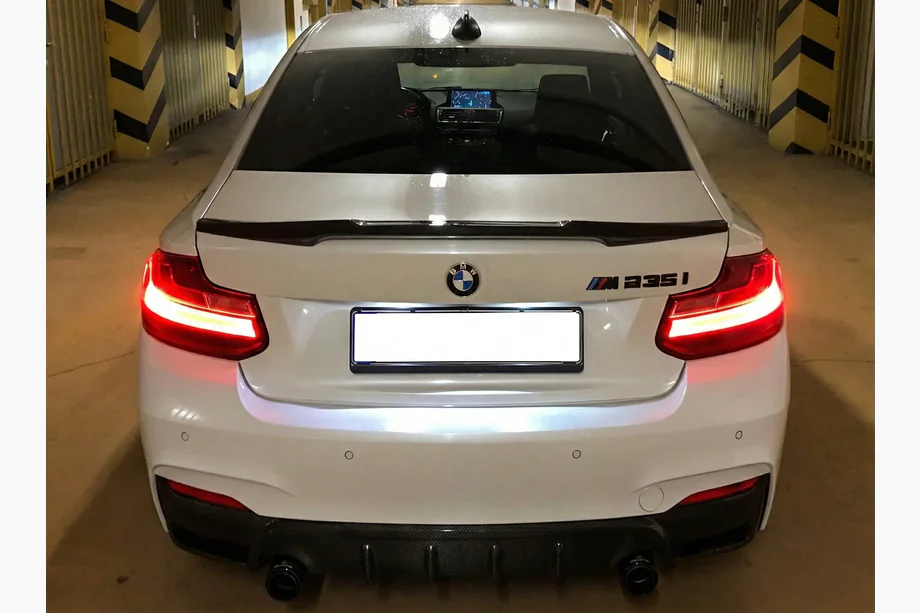 BMW 2 Series F22/F23 2014-2021 Spoiler M4-Style (für F22, Schwarz Glanz) Image