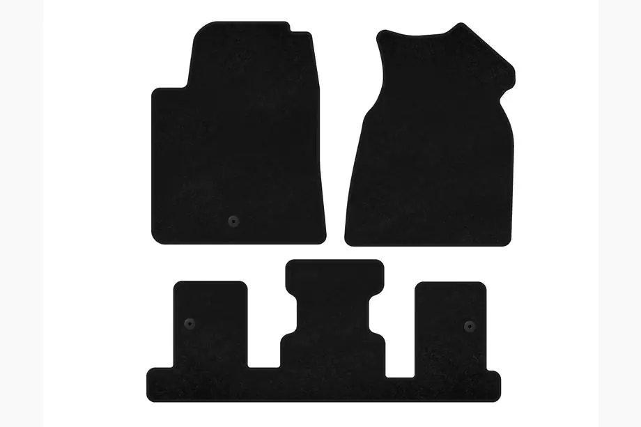 GMC Acadia 2006-2017 Textil Fußmatten Classic (1+3 Reihe, 2013-2017, Schwarz) Image