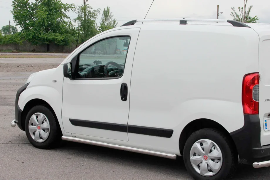 Peugeot Bipper 2008-2017 Seitliche Rohre Ø60 (2 Stk., Edelstahl) Image