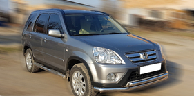 Honda CRV 2001-2006 Frontschutzbügel ST014 (Edelstahl) d60/60 Foto 2