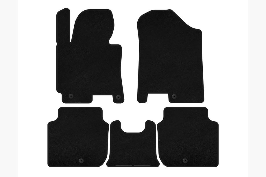 Kia Forte 2008–2024 Textil Fußmatten Premium (2012-2016, Schwarz) Image