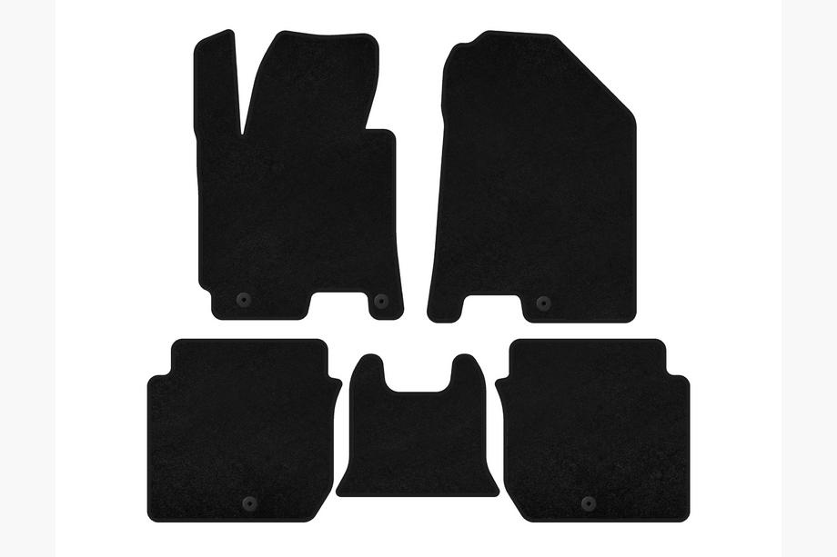 Kia Forte 2008–2024 Textil Fußmatten Classic (2016-2018, Schwarz) Image