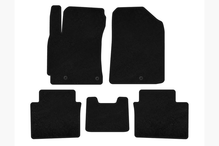 Kia Forte 2008–2024 Textil Fußmatten Deluxe (2018-2021, Schwarz) Image