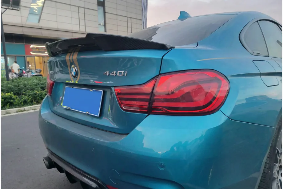 BMW 4 Series F32/F33/F36 2012-2020 Spoiler M4-Style (für F36, Schwarz Glanz) Image