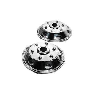Vordere Edelstahl Radkappen Exclusive V1 R15 (2-teilig)