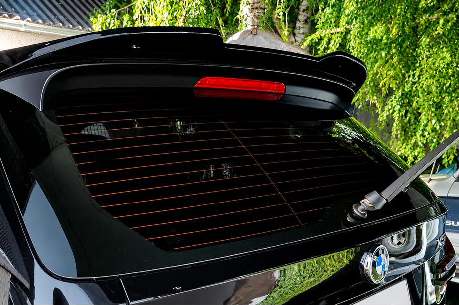 BMW X5 E70 2007-2013 Heckspoiler (Schwarz Glanz) Foto 2
