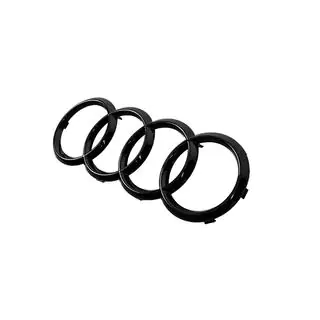 Vorderes Audi Black Emblem (285 mm x 100 mm) Foto 2