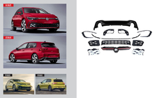 Volkswagen Golf 8 2019- GTI Bodykit Set (Für R-Line) Foto 1