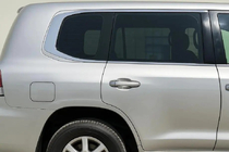 Lexus LX570/450d 2008-2022 Komplette Fensterumrandung Design 2025 (2008-2015, Edelstahl) Foto 2