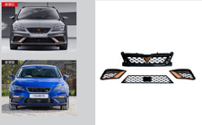 Seat Leon 2013-2020 Satz Kühlergrills Cupra R (Für 2017-2020 FR) Foto 1