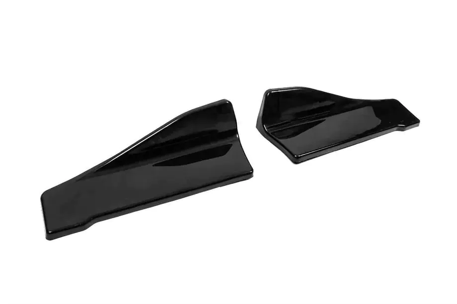Universelle Flap Seitenschweller-Aufsätze Typ-C (2 Stk, Schwarz Glanz, ABS-Kunststoff) Foto 4