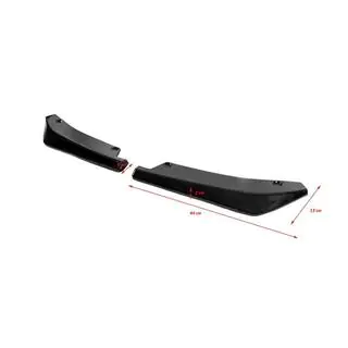 Universelle Flap Seitenschweller-Aufsätze Typ-A (2 Stk, Schwarz Glanz, ABS-Kunststoff) Foto 3