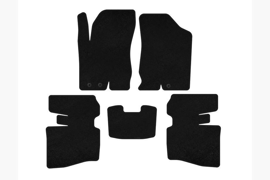 Honda Accord V 1997-2002 Textil-Fußmatten Premium (SD, Schwarz) Image