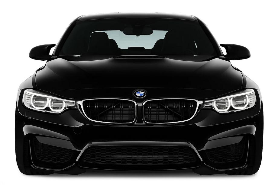 BMW 3 Series F30/F31 2012-2019 Nieren M-Look (für F80, Schwarz Glanz mit Chromrahmen) Image