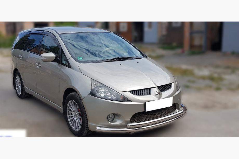 Mitsubishi Grandis 2003-2011 Frontschutzbügel ST014 (Edelstahl) d60/60 Foto 3