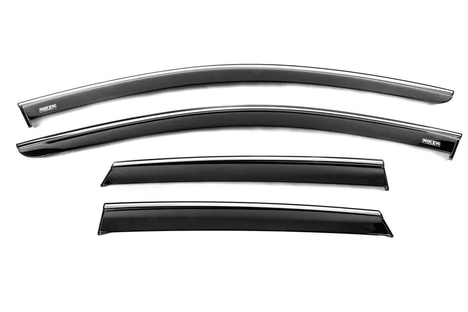 Volkswagen Taigo 2020- Windabweiser mit Chromleisten (4 Stk, Niken) Image