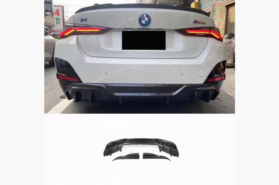 BMW 4 Series G22/23/26 2020- Heckdiffusor V2 (für i4 G26 M-Sport, Carbon) Image