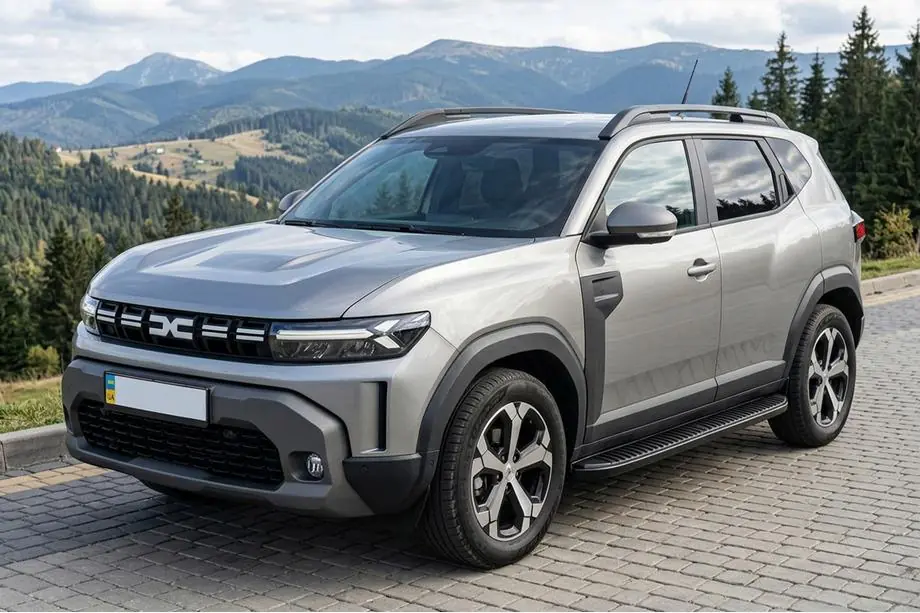 Dacia Duster 2024- Seitenschweller Tayga Black V1 (2 Stk., Aluminium) Image