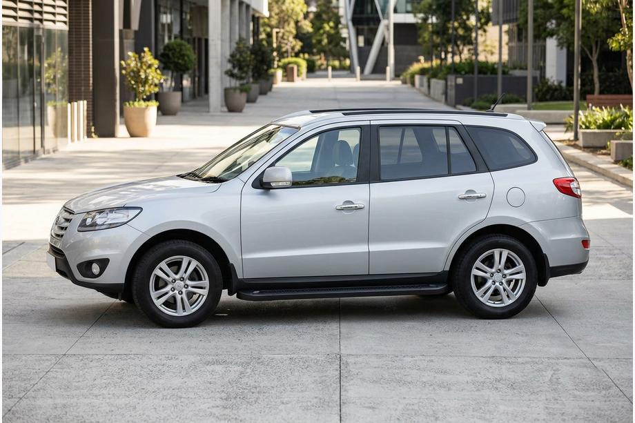 Hyundai Santa Fe 2 2006-2012 Trittbretter Allmond Black (2 Stk., Aluminium) Foto 1