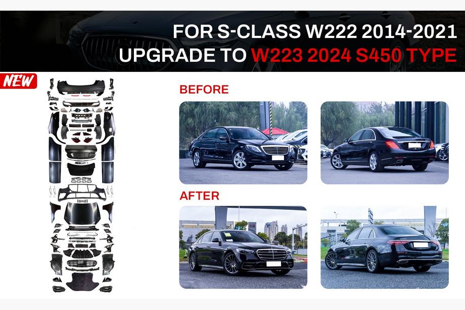 Mercedes S-class W222 2013-2022 Facelift Kit auf W223 AMG Line (mit Türgriffen und Einsätzen) Image