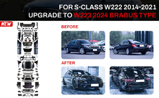 Mercedes S-class W222 2013-2022 Facelift Kit auf W223 BRB (mit Türgriffen und Einsätzen) Foto 1