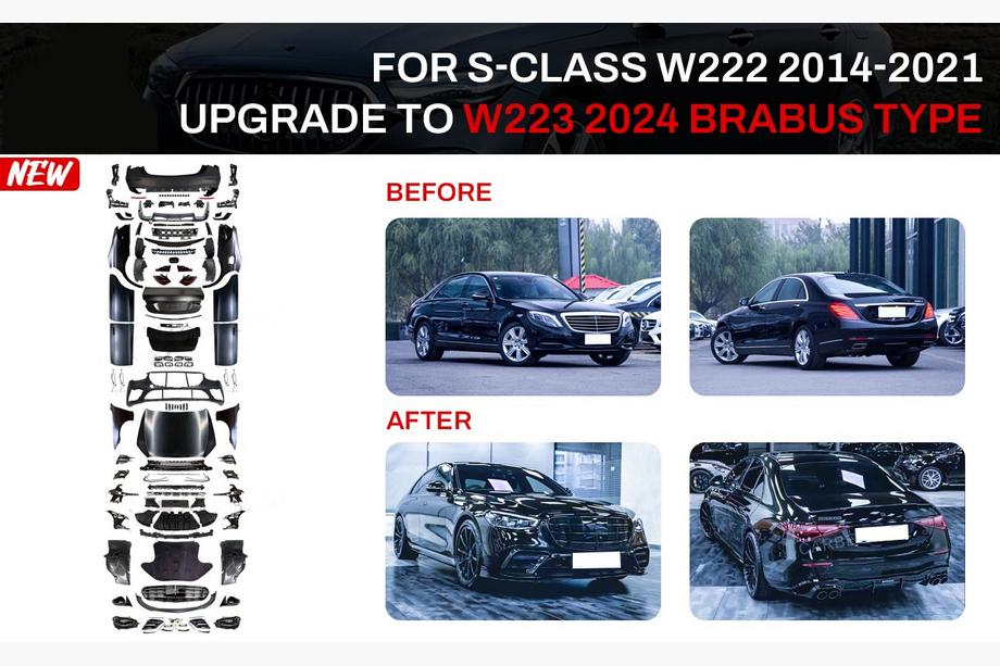 Mercedes S-class W222 2013-2022 Facelift Kit auf W223 BRB (mit Türgriffen und Einsätzen) Image