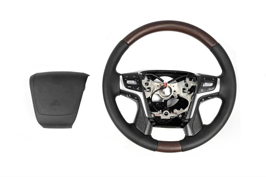 Toyota Land Cruiser 200 2007-2021 Lenkrad mit Heizung (dunkles Holz) Foto 6