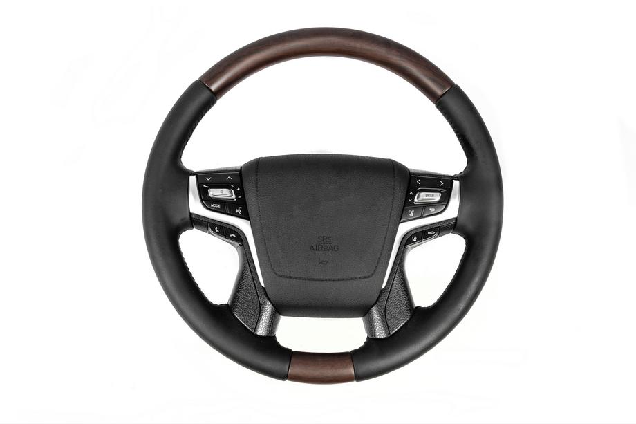 Toyota Land Cruiser 200 2007-2021 Lenkrad mit Heizung (dunkles Holz) Foto 1