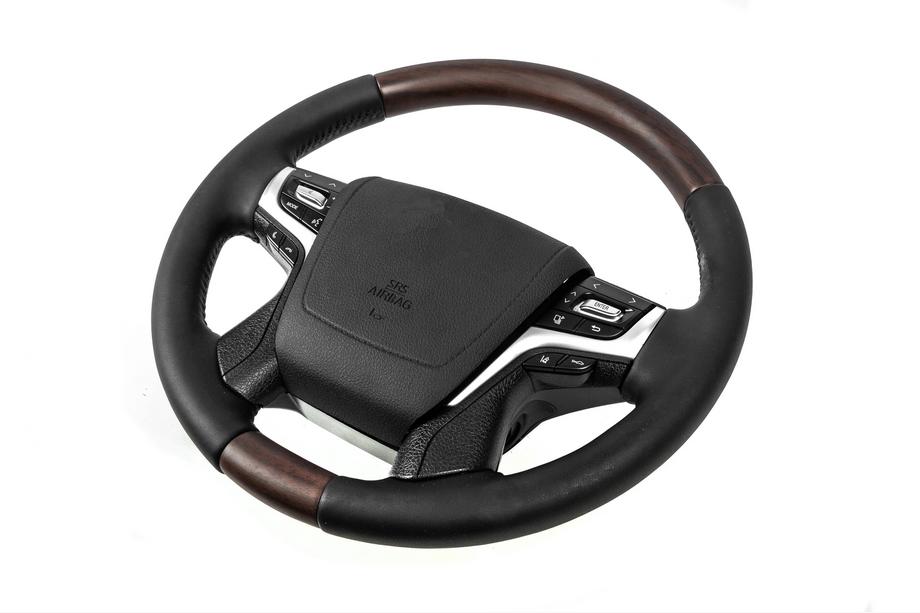 Toyota Land Cruiser 200 2007-2021 Lenkrad mit Heizung (dunkles Holz) Foto 3