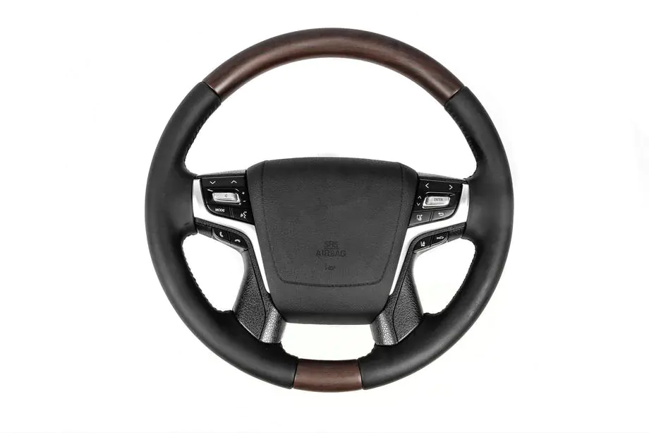 Toyota Land Cruiser Prado 150 2009-2023 Lenkrad mit Heizung (dunkles Holz) Image