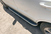 Hyundai Santa Fe 2 2006-2012 Seitenschweller Tayga Grey (2 Stk., Aluminium) Foto 4