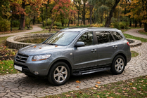 Hyundai Santa Fe 2 2006-2012 Seitenschweller RedLine Black (2 Stk., Aluminium) Foto 1