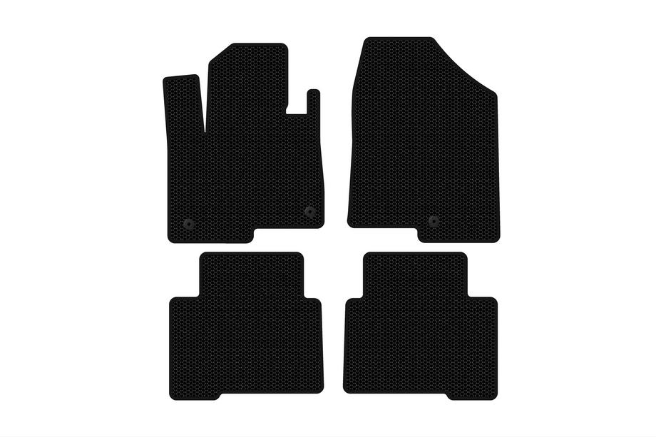 Hyundai Santa Fe 4 2018-2023 Gummimatten Carsuit (2 Reihen, für Grand, schwarz) Foto 1