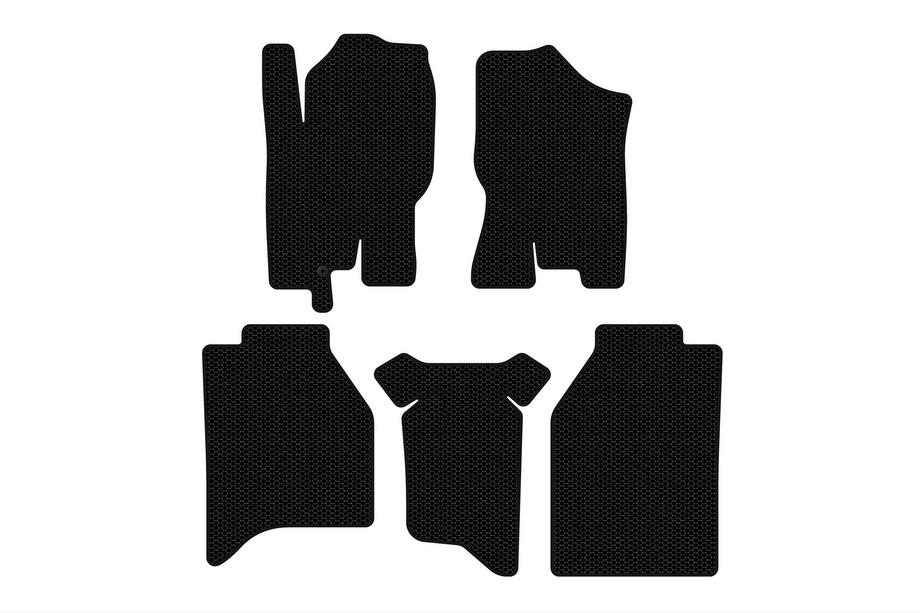 Nissan Navara 2006-2015 Gummifußmatten Carsuit (ohne Boxen, Schwarz) Image