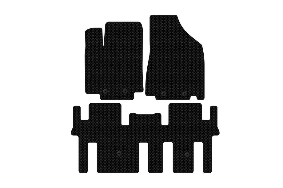 Nissan Pathfinder R52 2012-2021 Gummimatten Carsuit (2 Reihen, schwarz) Foto 1